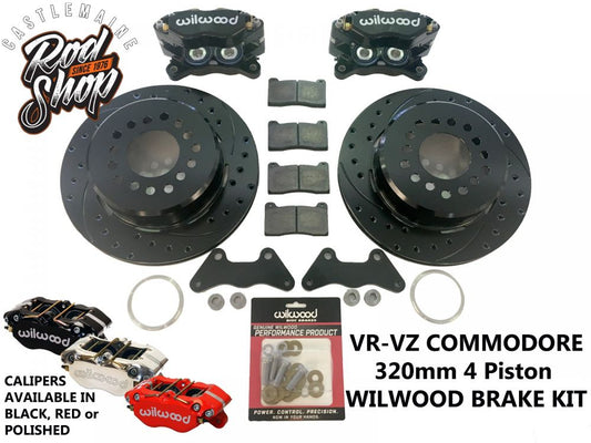 VR - VZ COMMODORE 320MM 4 PISTON WILWOOD FRONT BRAKE KIT