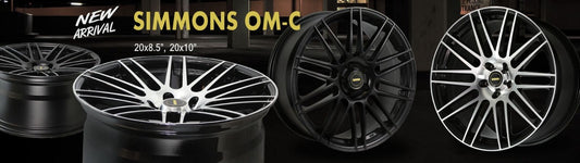 20X8.5 & 20X10 SIMMONS OMC WHEELS RIMS ALLOYS