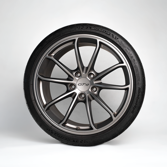 Gold Leaf Carbon Aero Disc EVO — Porsche Cayman GT4 (981) — ALU Wheels (5-lug) — Gold Leaf supplier product gallery image