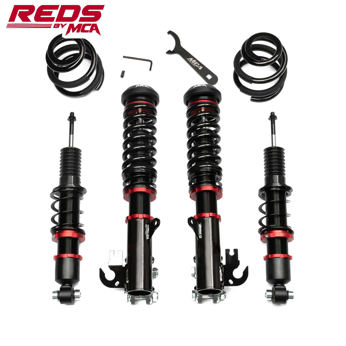 MCA Reds suspension for Holden Commodore VF - supplier full-set image; pair orders include the selected axle only