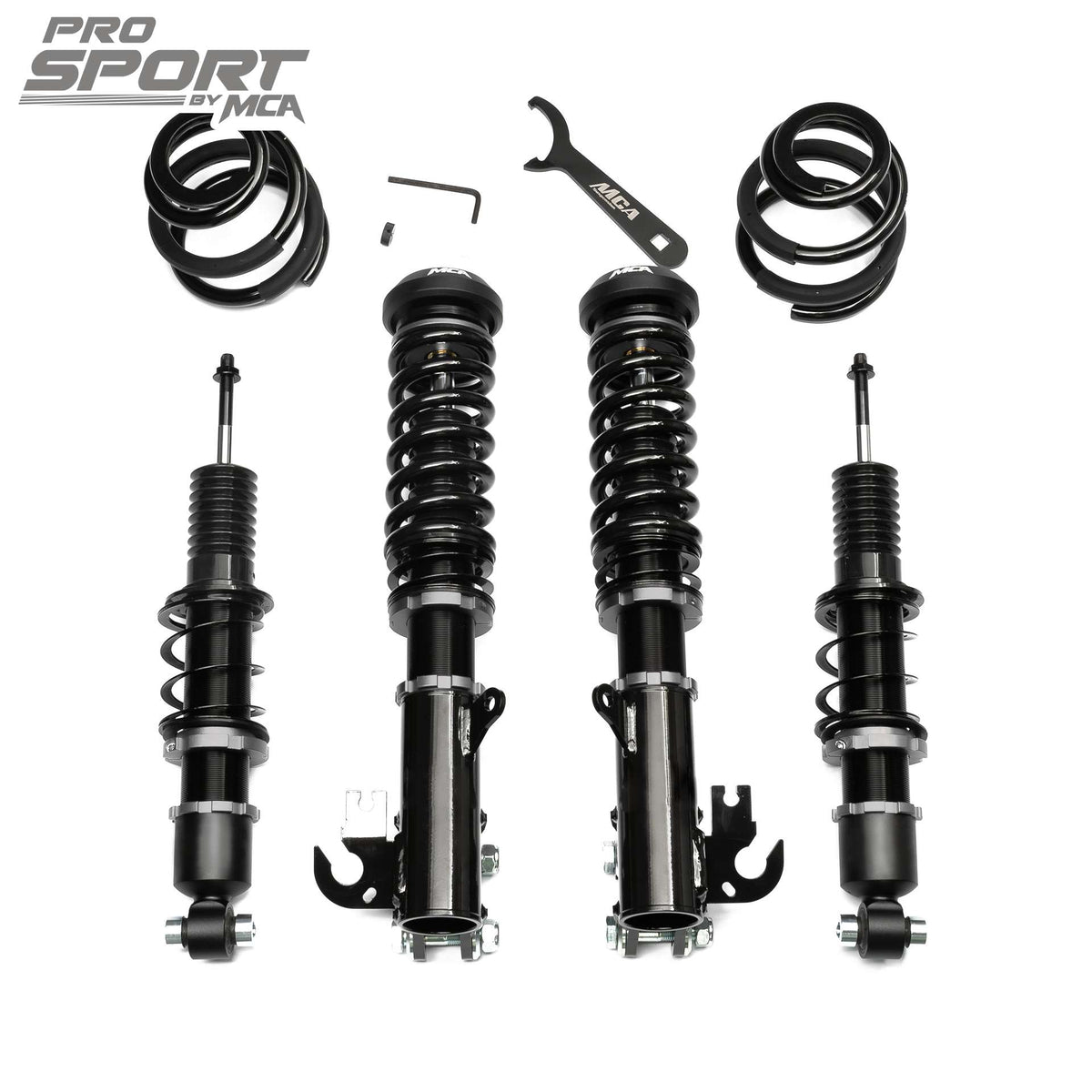 MCA Pro Sport suspension for Holden Commodore VE - supplier full-set image; pair orders include the selected axle only