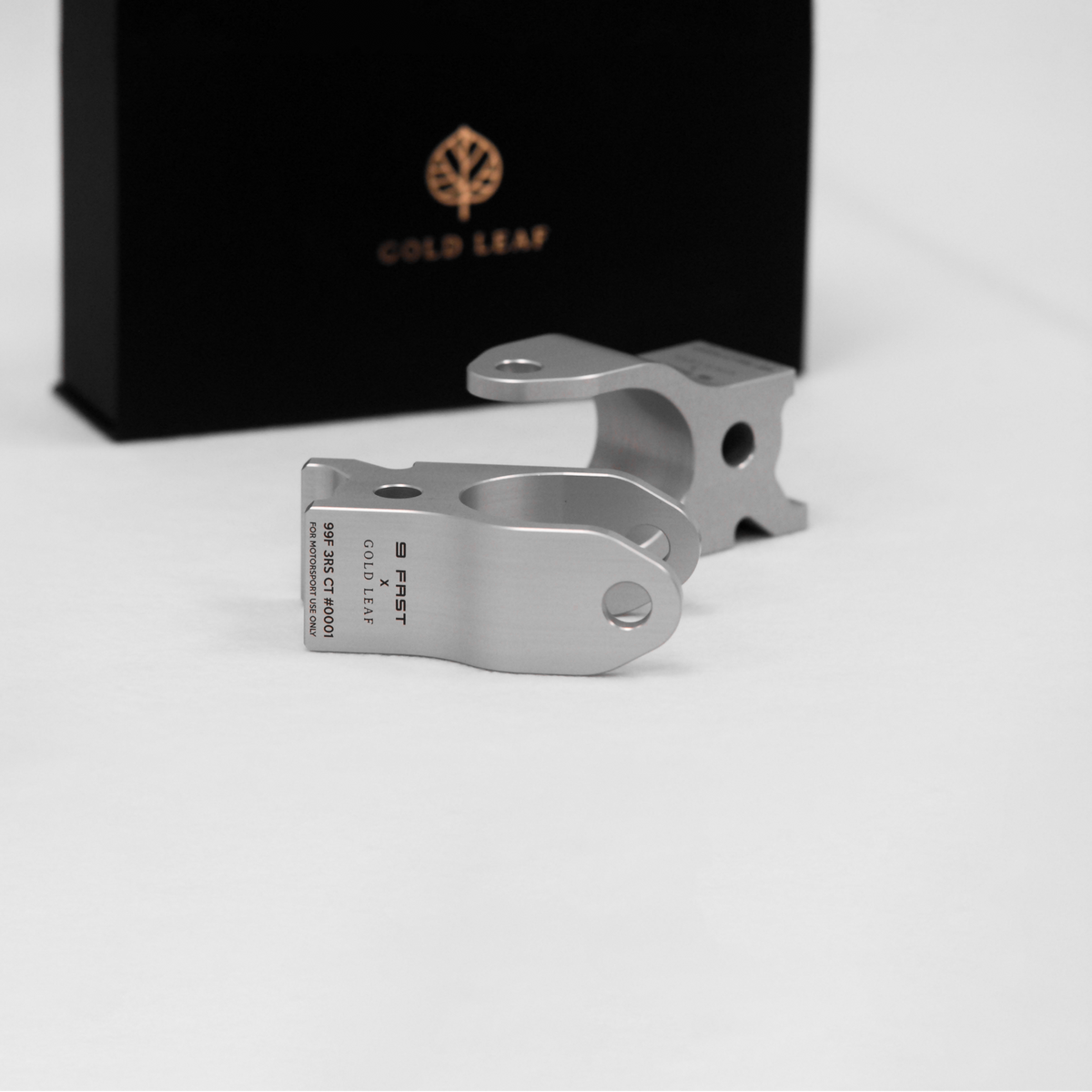 Gold Leaf Front Camber Blocks — Porsche 992 GT3 — Gold Leaf supplier product gallery image