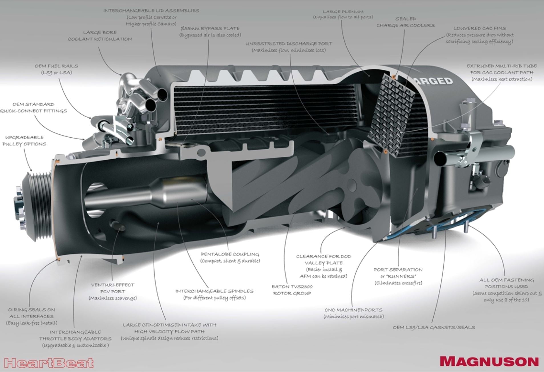 Magnuson Heartbeat Supercharger 2300